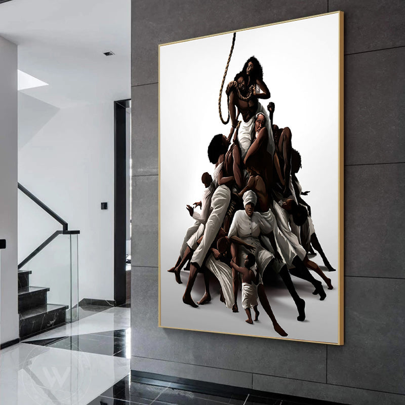 Transform Your Space with Abstract Art Doodle Canvas Painting